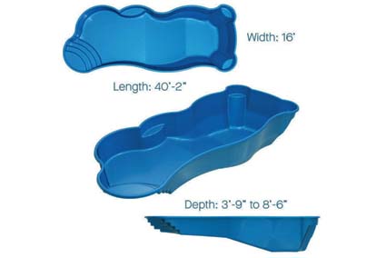 Latham Fiberglass Pool Shapes Genesis 