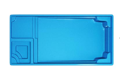 Latham Fiberglass Rectangular Shaped Pools Astoria 14
