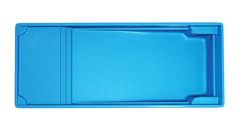 Latham Fiberglass Rectangular Shaped Pools Corinthian 16