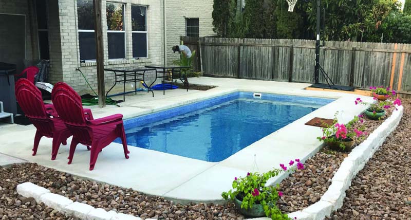 Latham Fiberglass Rectangular Shaped Pools Delray