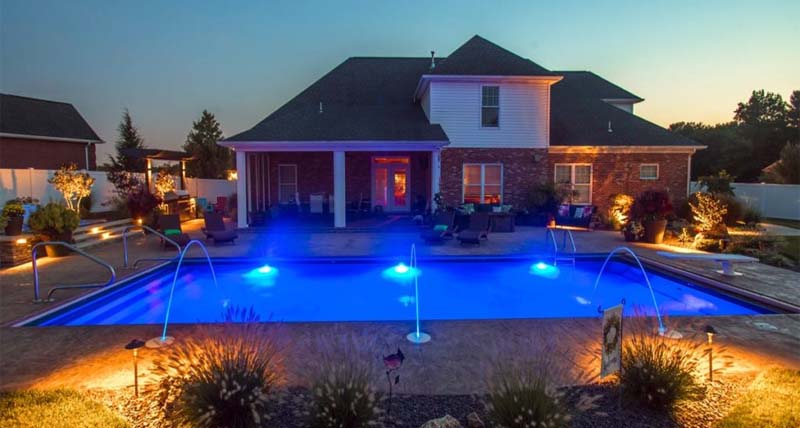 Latham Fiberglass Rectangular Shaped Pools Kingston