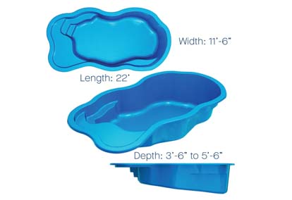 Latham Fiberglass Pool Shapes Pleasant Cove 